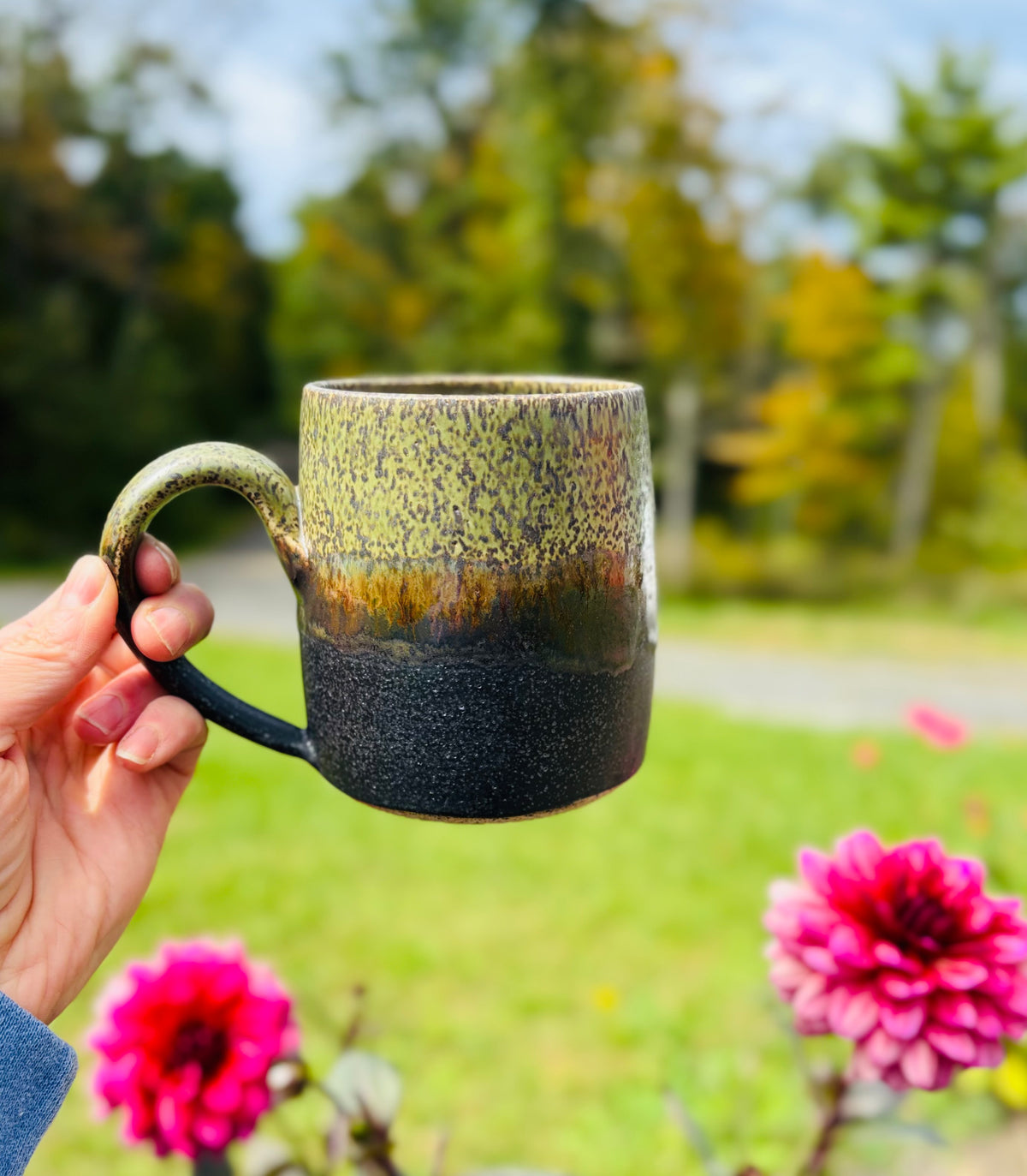 Chrome Green & Copper Mug