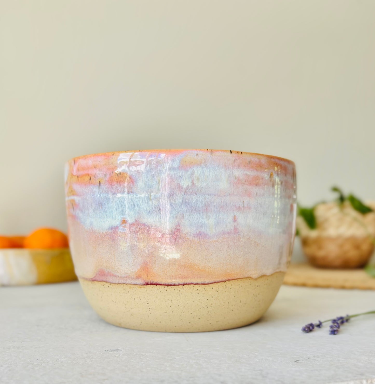 Serving Bowl in Pastel Peach (12 cups)