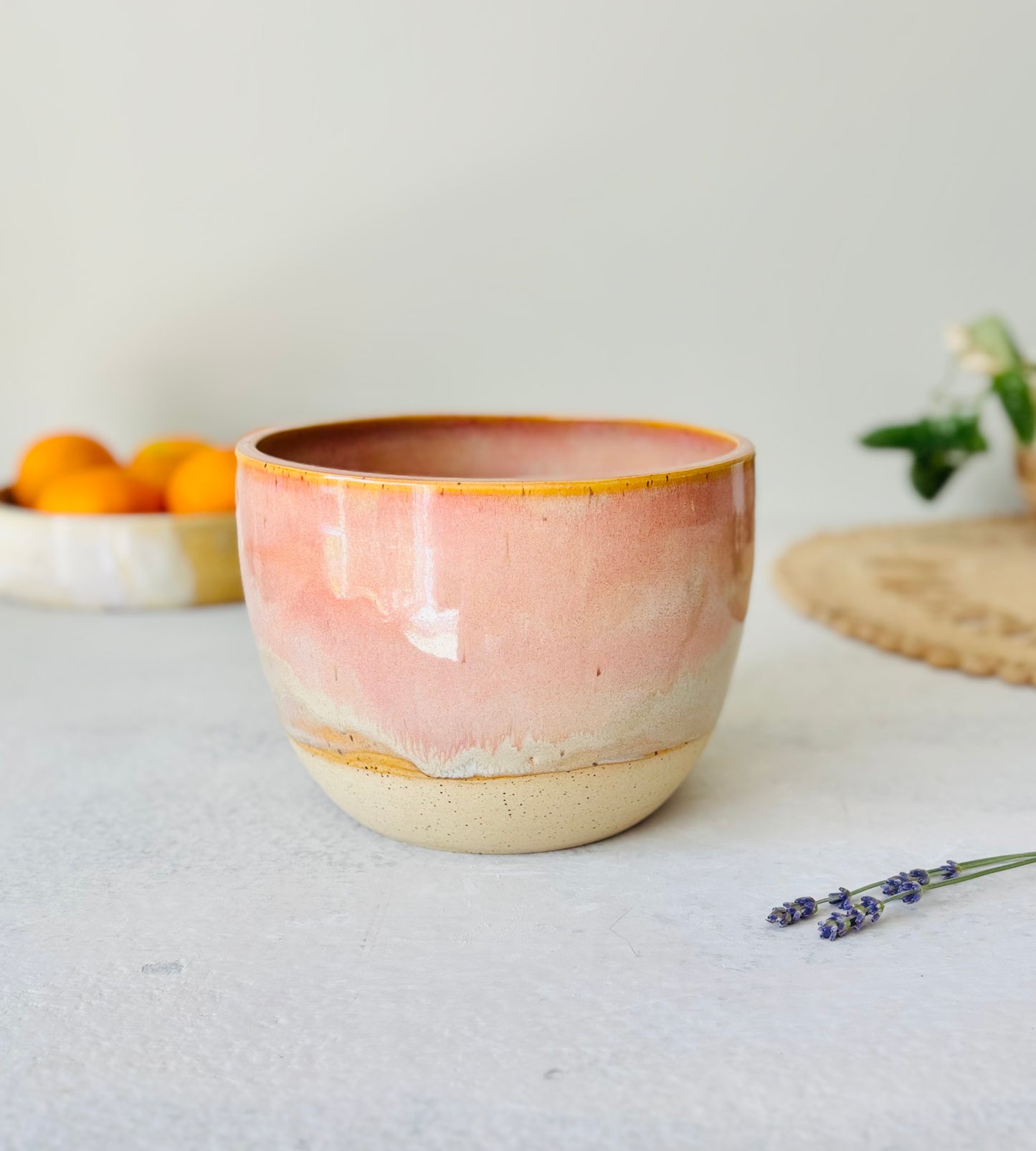 Serving Bowl in Pastel Persimmon (7cups)