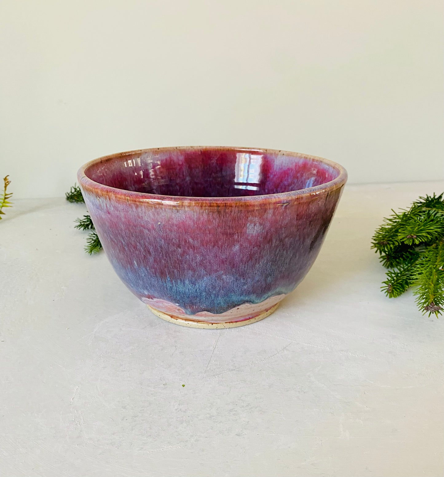 10 Cup Tall Winterberry Serving Bowl