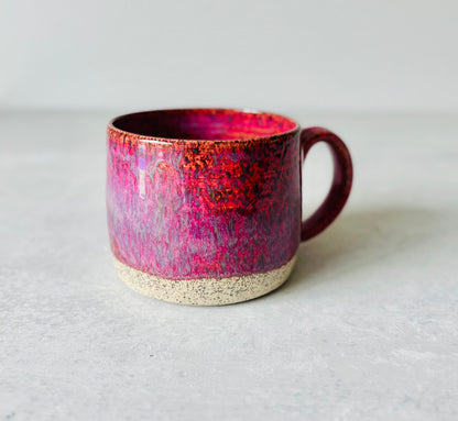 Raspberry Crimson Speckled Mug
