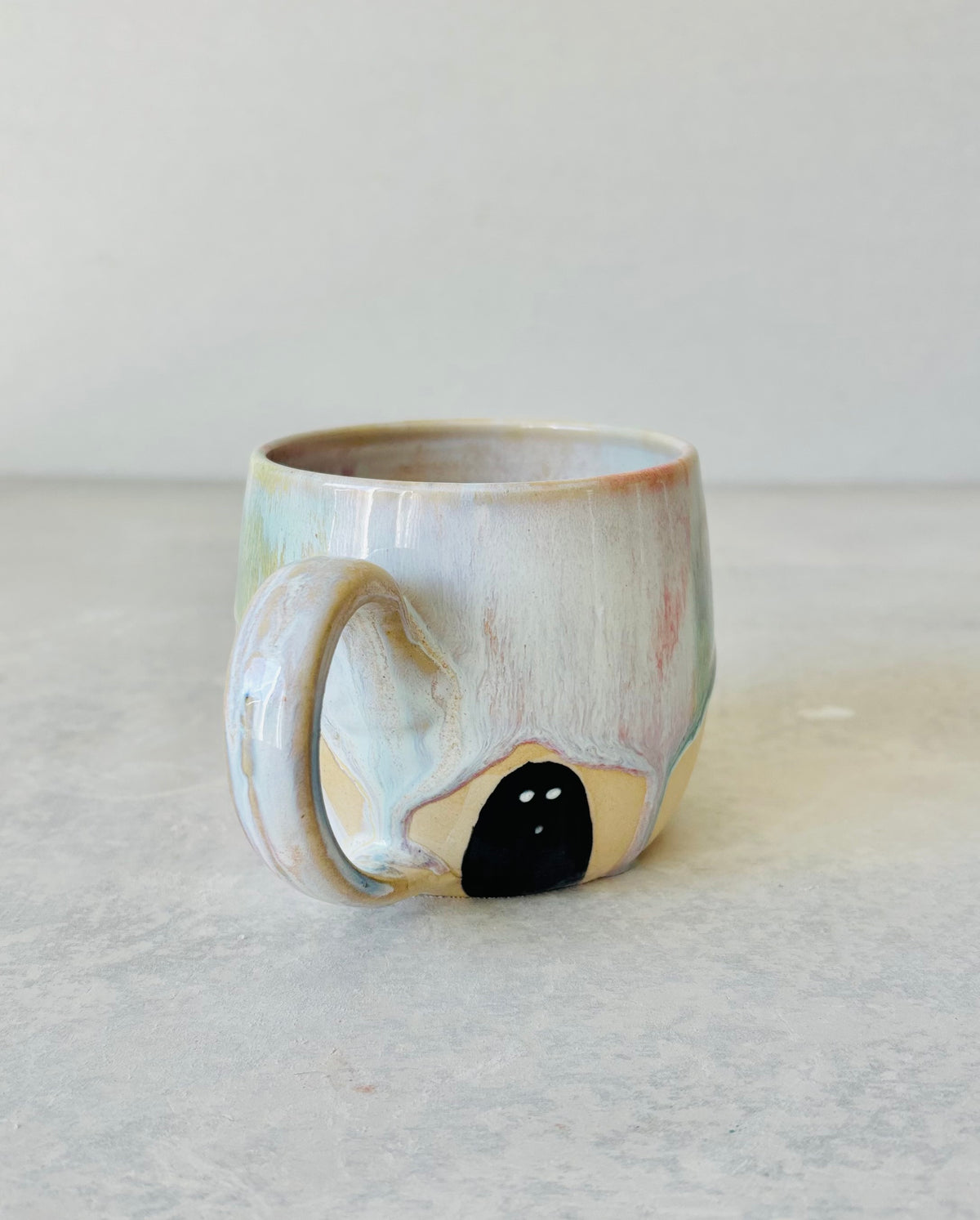 Pastel Rainbow & 22k Gold Ghost Mug