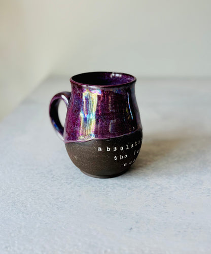 Iridescent Absolutely the Fuck Not Mug in Grape