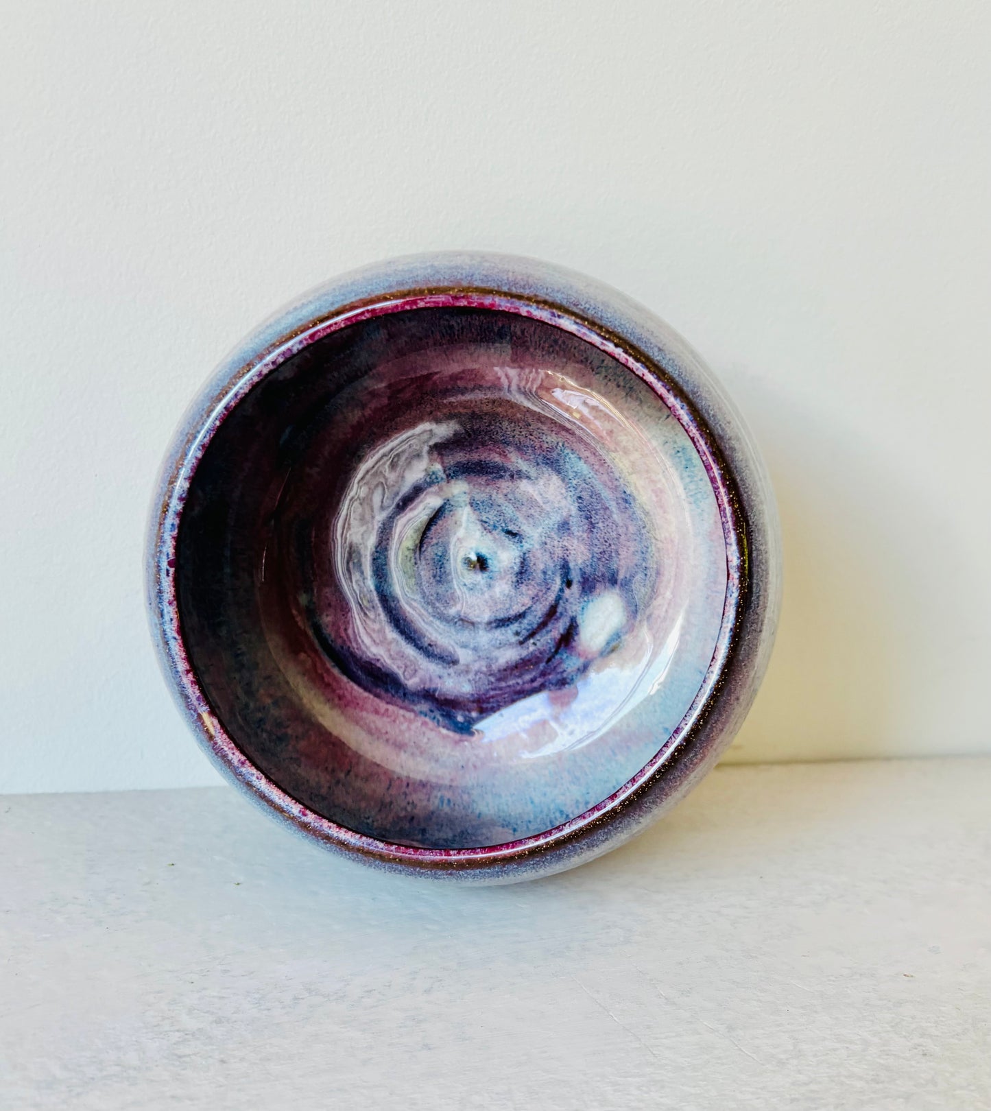Shallow Bowl or Succulent Planter in Summer Berry