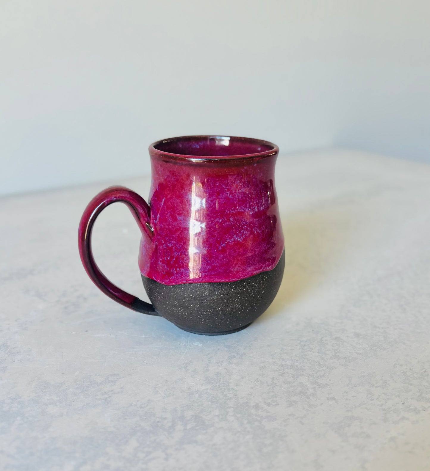 Pre-Order: Absolutely the Fuck Not Mug Hot Cherry Glaze on Black Clay (10-12 weeks)
