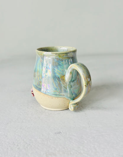 Manifest That Shit Mug in Iridescent Sea Foam Green (12 fl oz) (Second)