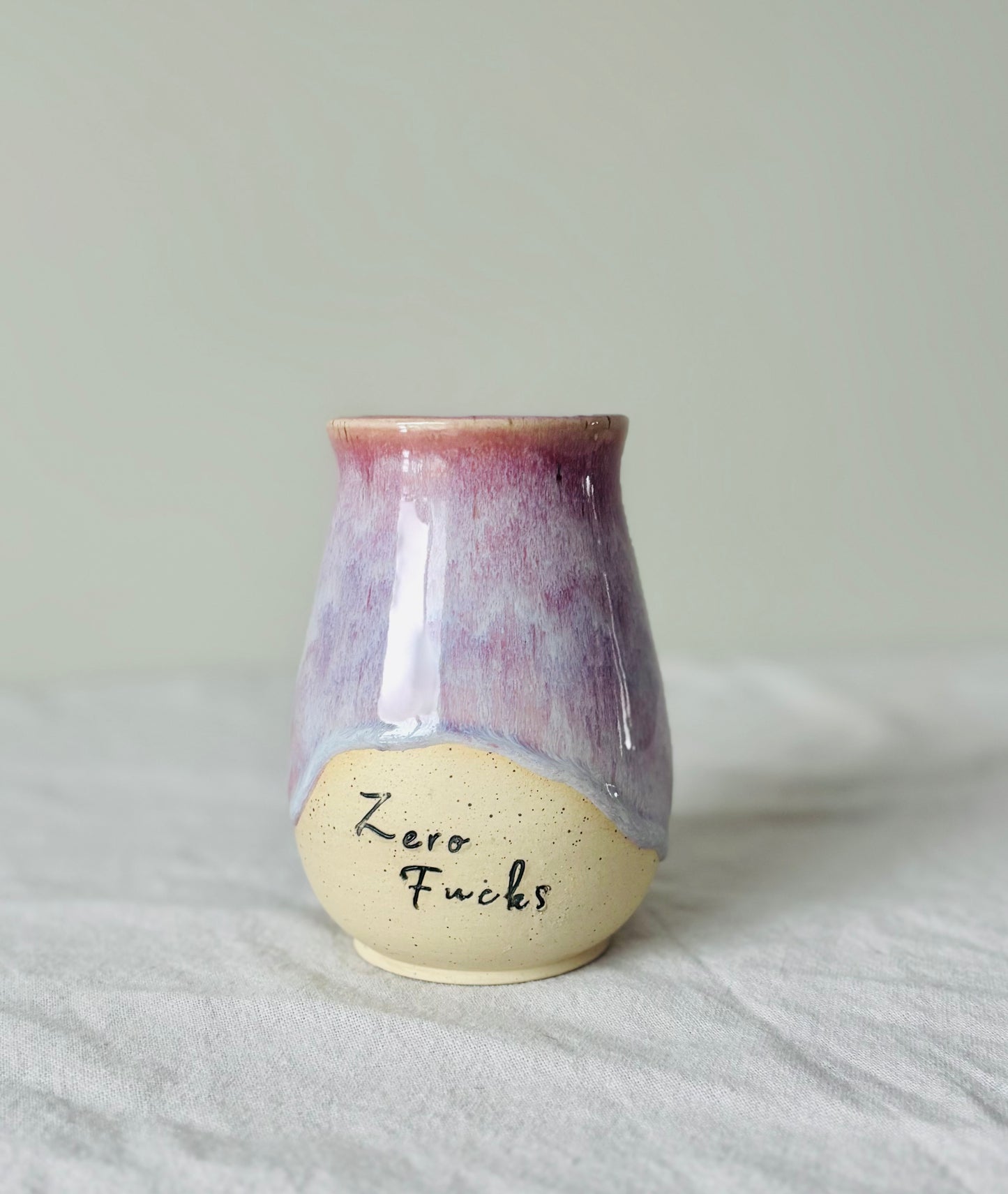 Zero Fucks Large Mug in Purple Haze (22 fl oz)