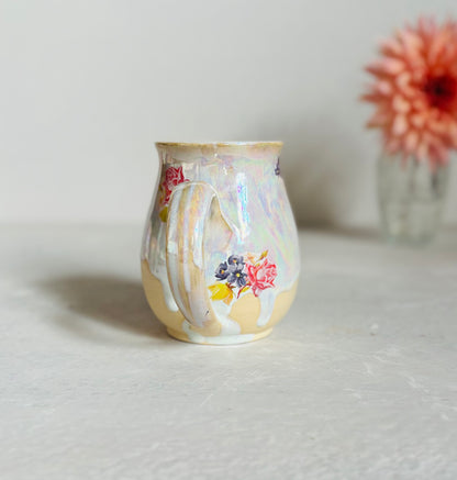 Iridescent Floral Mug #3 (second)