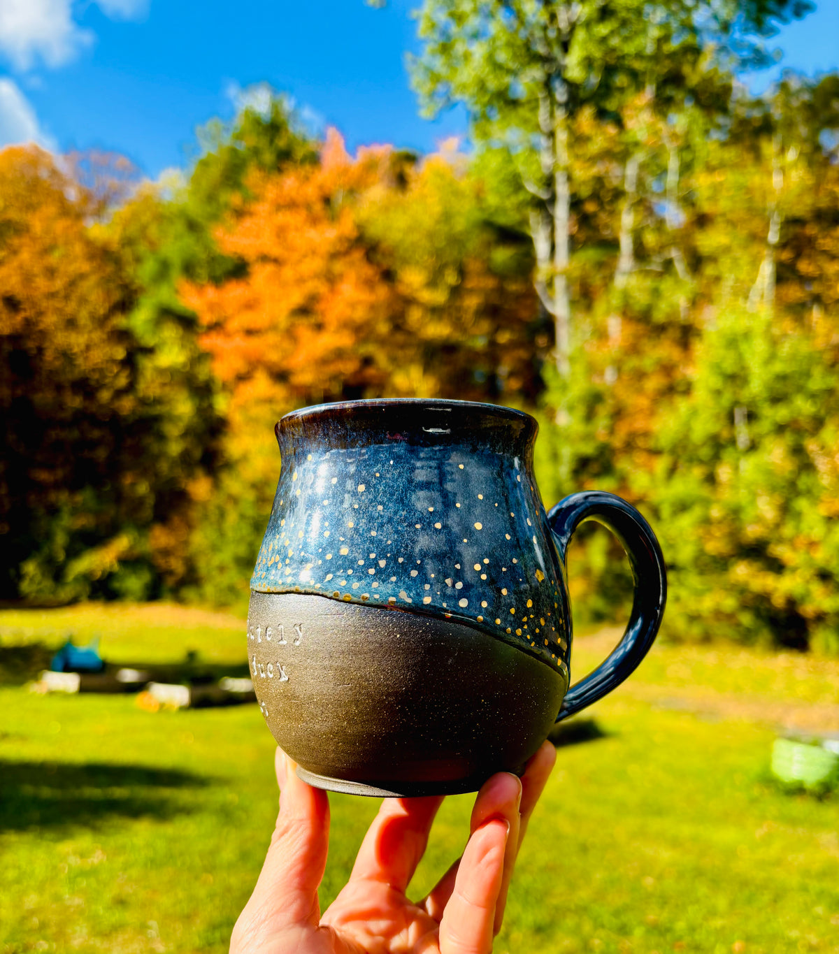 22k Gold Stars Absolutely the Fuck Not Mug in Prism Green (14 fl oz)