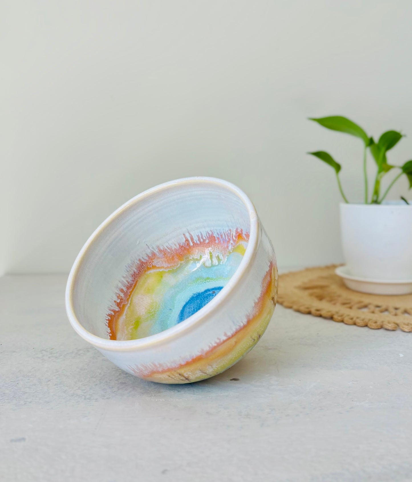 Pastel Rainbow Serving Bowl (8 Cups)