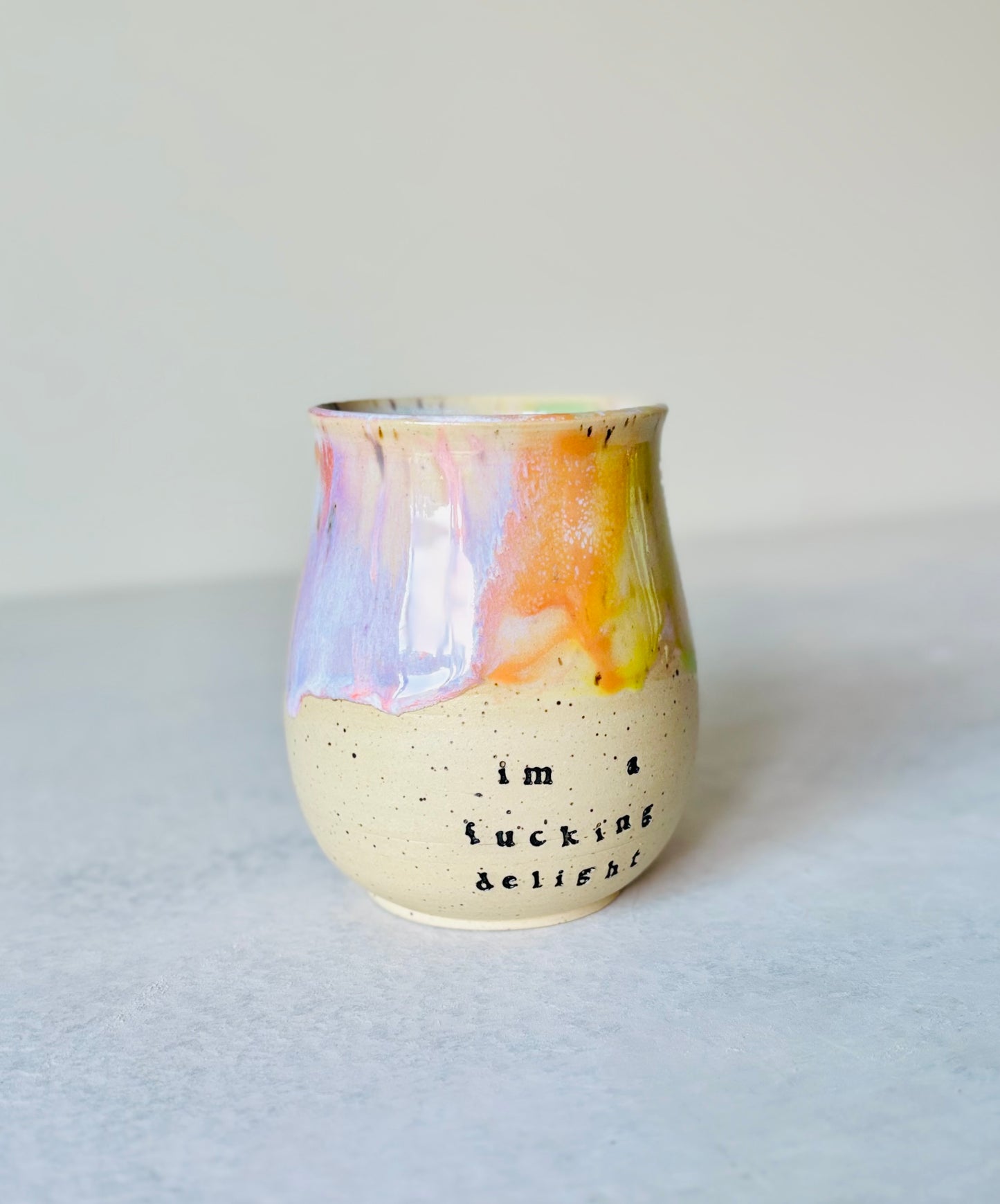 I’m a Fucking Delight Rainbow Mug (13.5 fl oz)