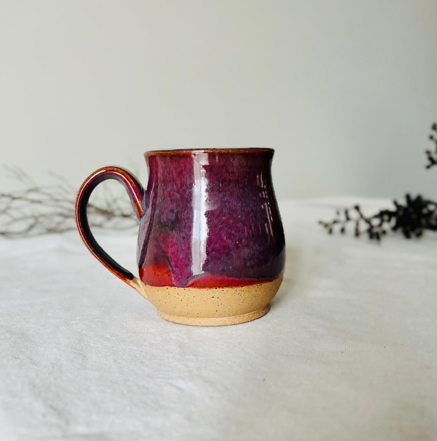 16 fl oz Burgundy Shimmer Mug