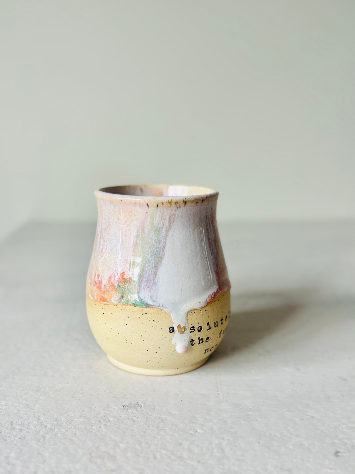 Absolutely the Fuck Not Rainbow Mug with 22k Gold Detail (17 fl oz)