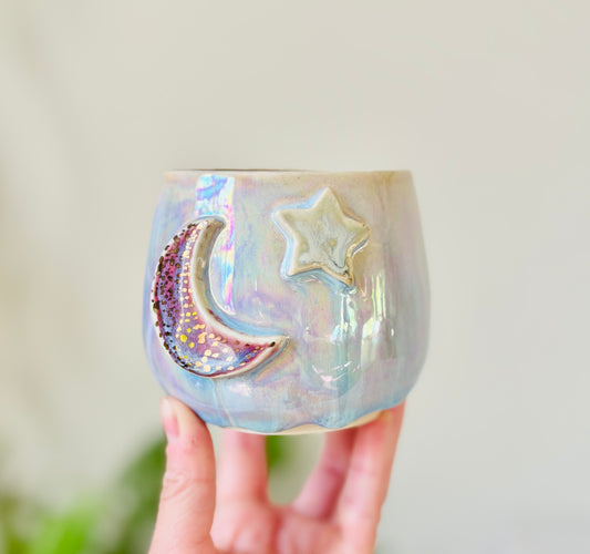 22k Gold Harvest Moon Iridescent Mug