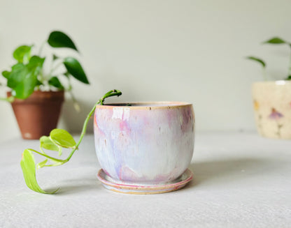Soft Pink Bubble Planter Holder