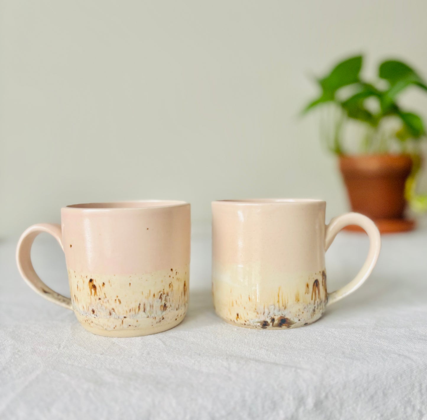 Soft Pink & Birchwood Mug #2