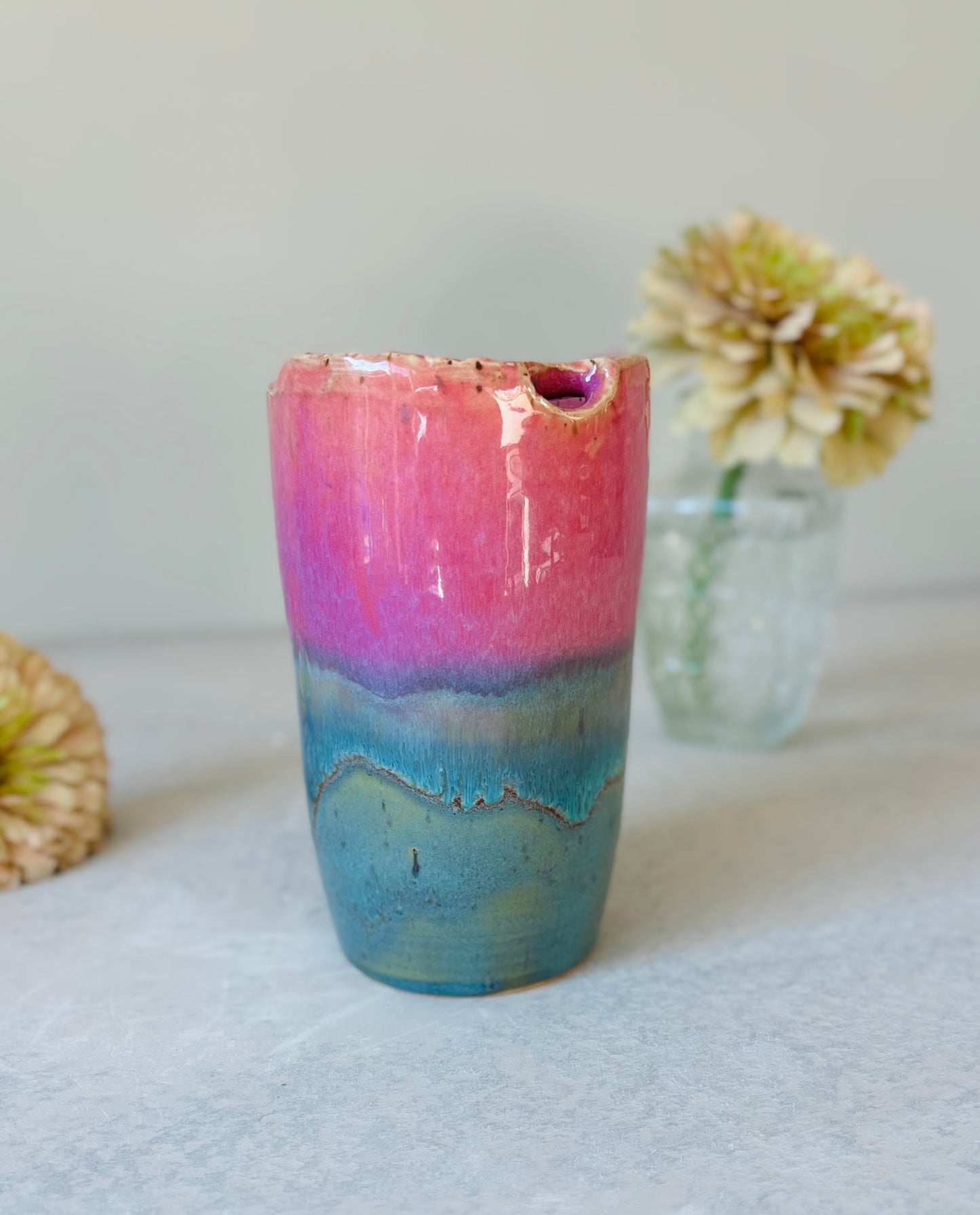 Watermelon Rose Detailed Travel Mug
