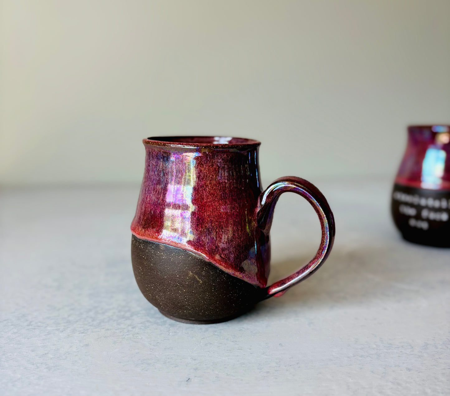 Iridescent Absolutely the Fuck Not Mug in Crimson