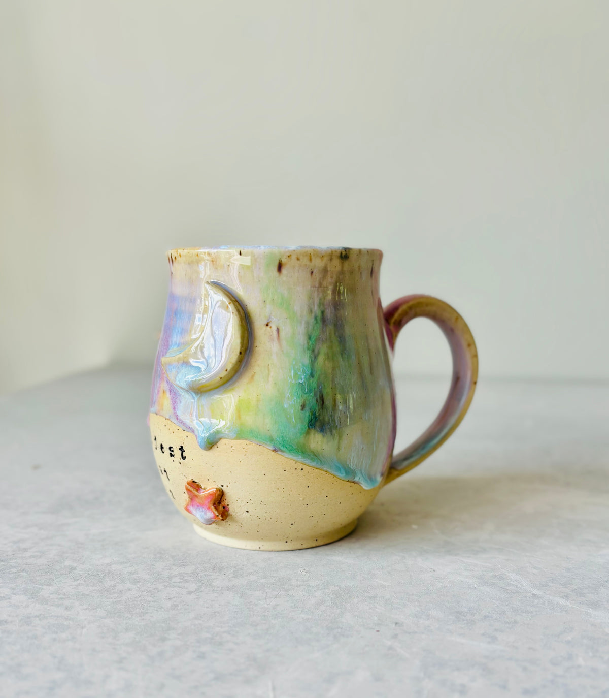 PREVIEW: Release Date is October 11th, 6pm est for Instagram subscribers, 7pm est for the public: Manifest That Shit 22k Gold & Rainbow Mug