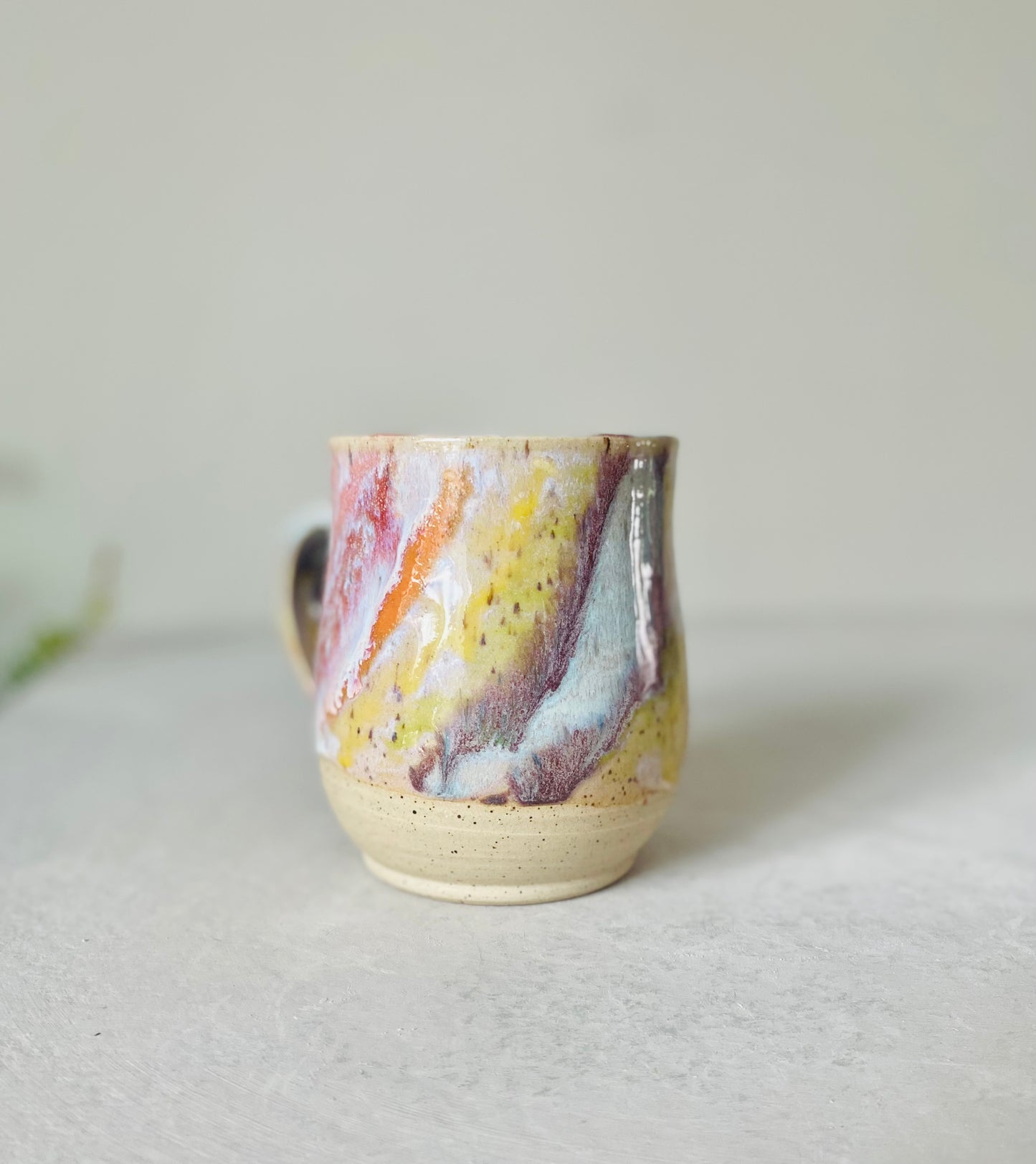 18 oz Cascading Rainbow Mug