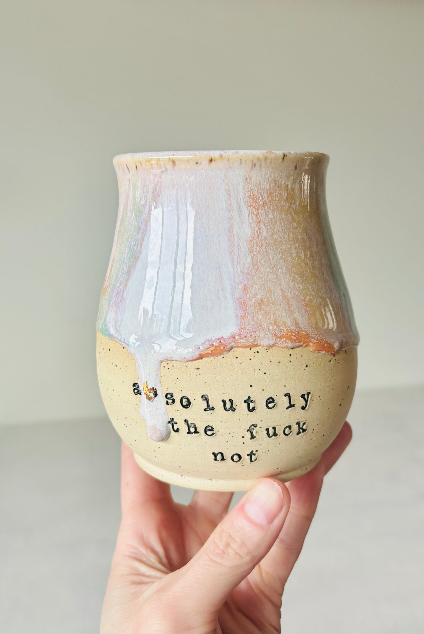 Absolutely the Fuck Not Rainbow Mug with 22k Gold Detail (17 fl oz)
