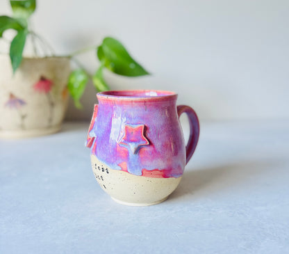 Manifest That Shit Mug in Hot Floating Pink (second)