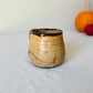 Matte Ginger Mug on Black Stoneware