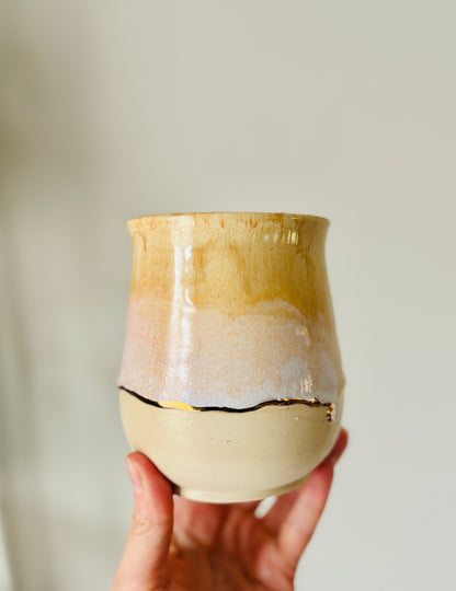 22k Gold Lined Honey & Cream Mug #2 (14 fl oz)