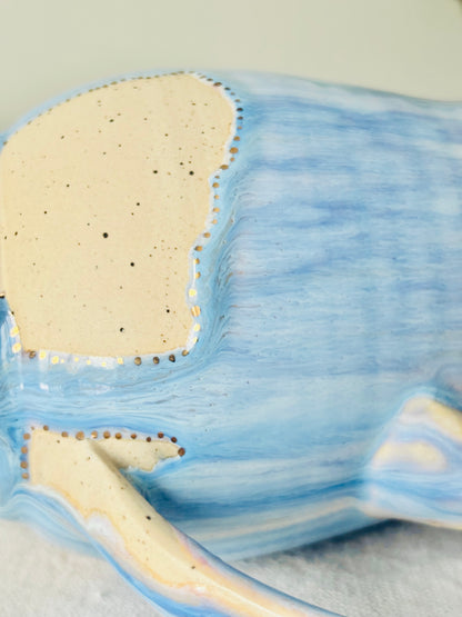 Powder Blue & 22k Gold Mug