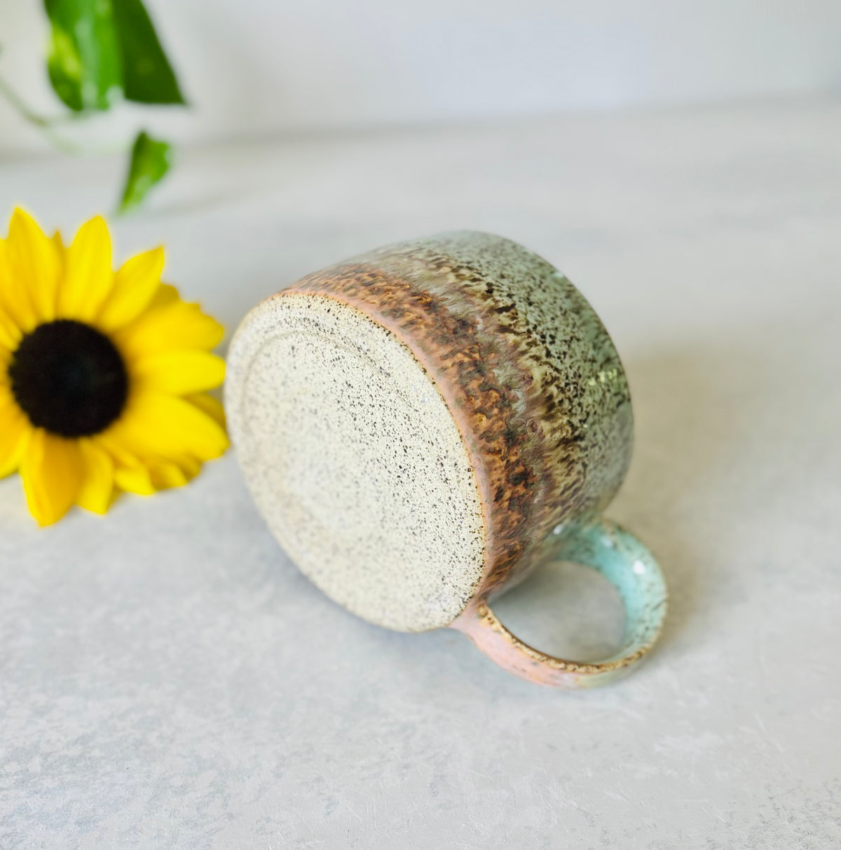 Turquoise Sunset Speckled Mug (15 fl oz)