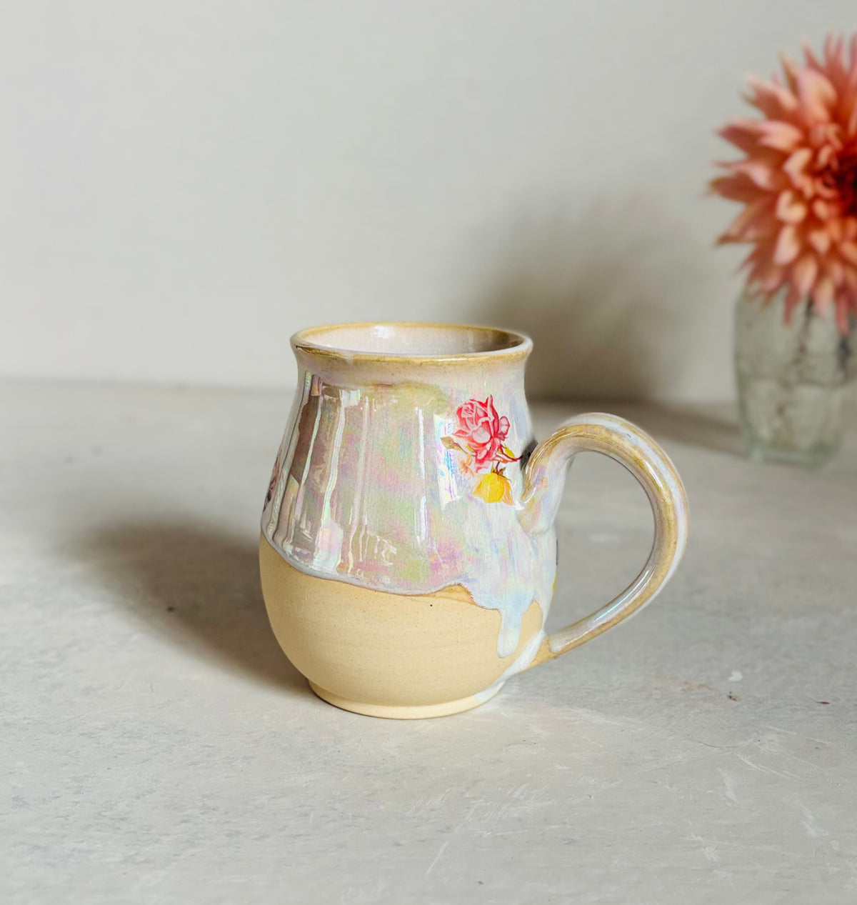 Iridescent Floral Mug #3 (second)
