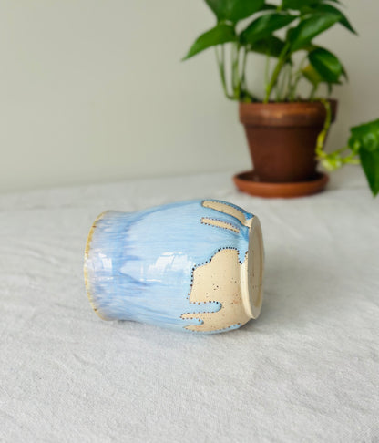 Powder Blue & 22k Gold Mug