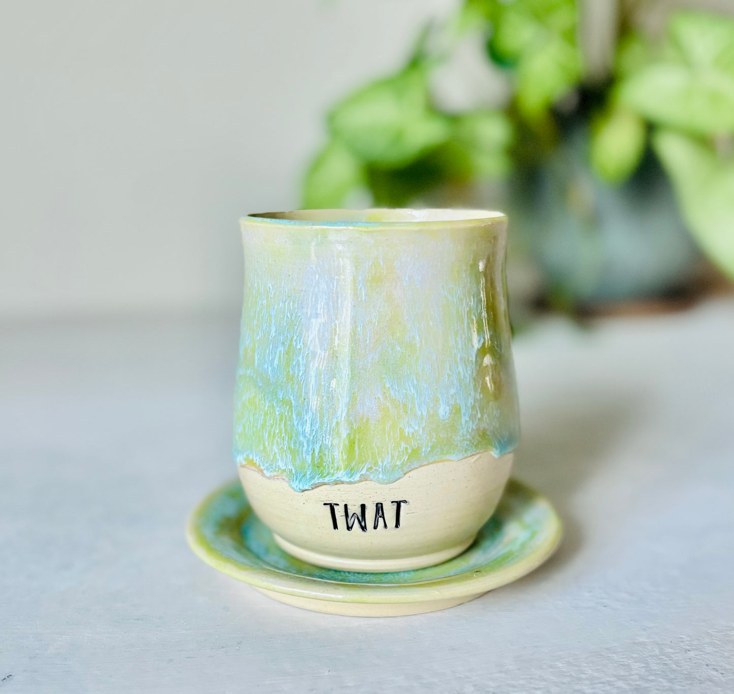 Pastel Spring TWAT Mug and Saucer Set