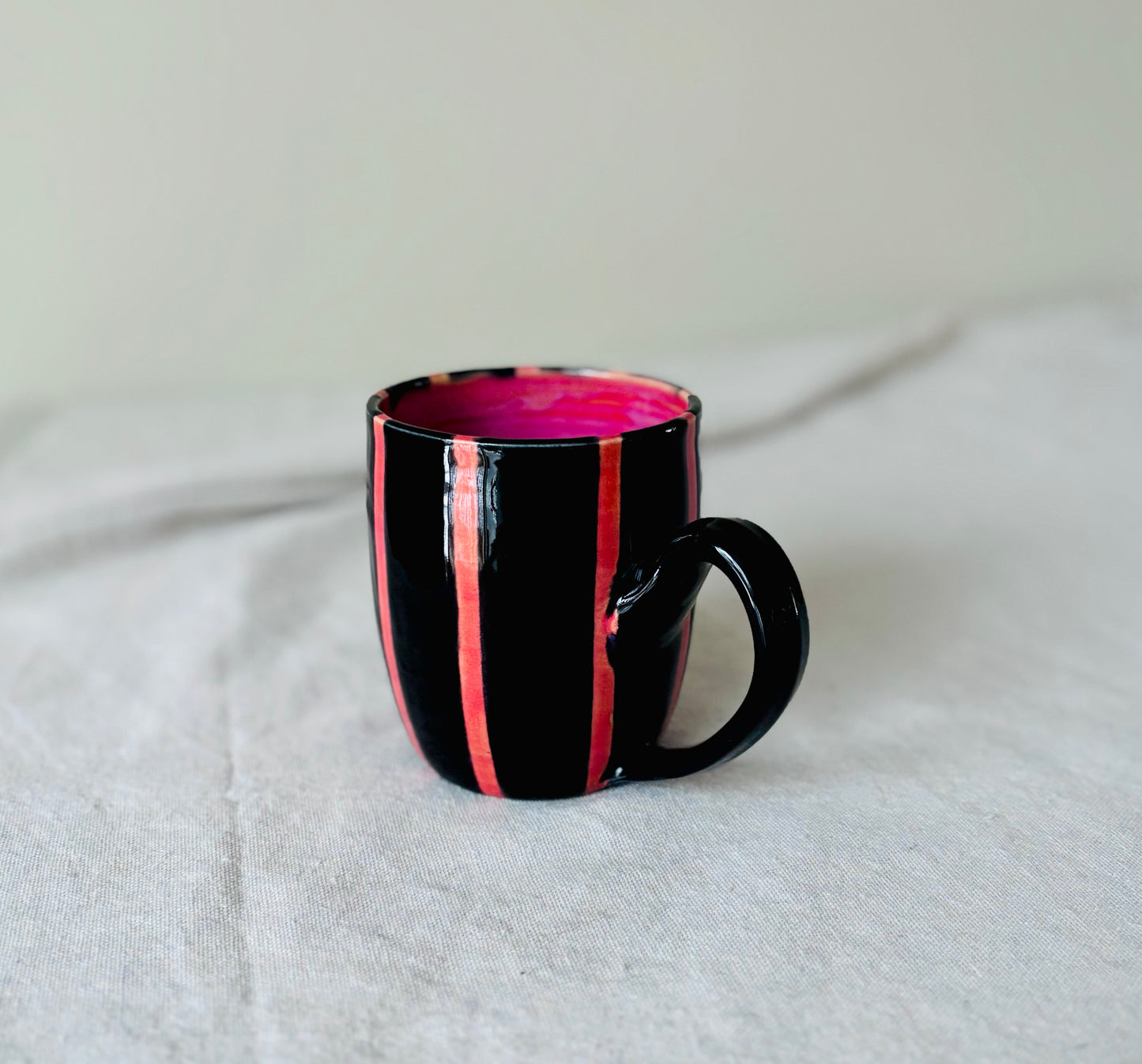 Black Cherry Striped Mug(16 fl oz)