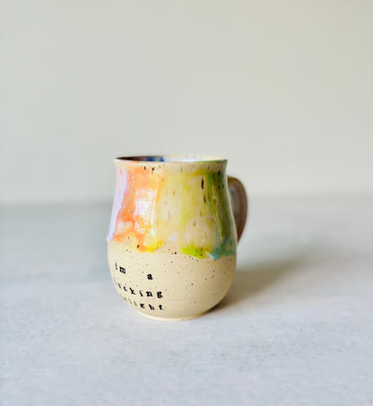 I’m a Fucking Delight Rainbow Mug (13.5 fl oz)