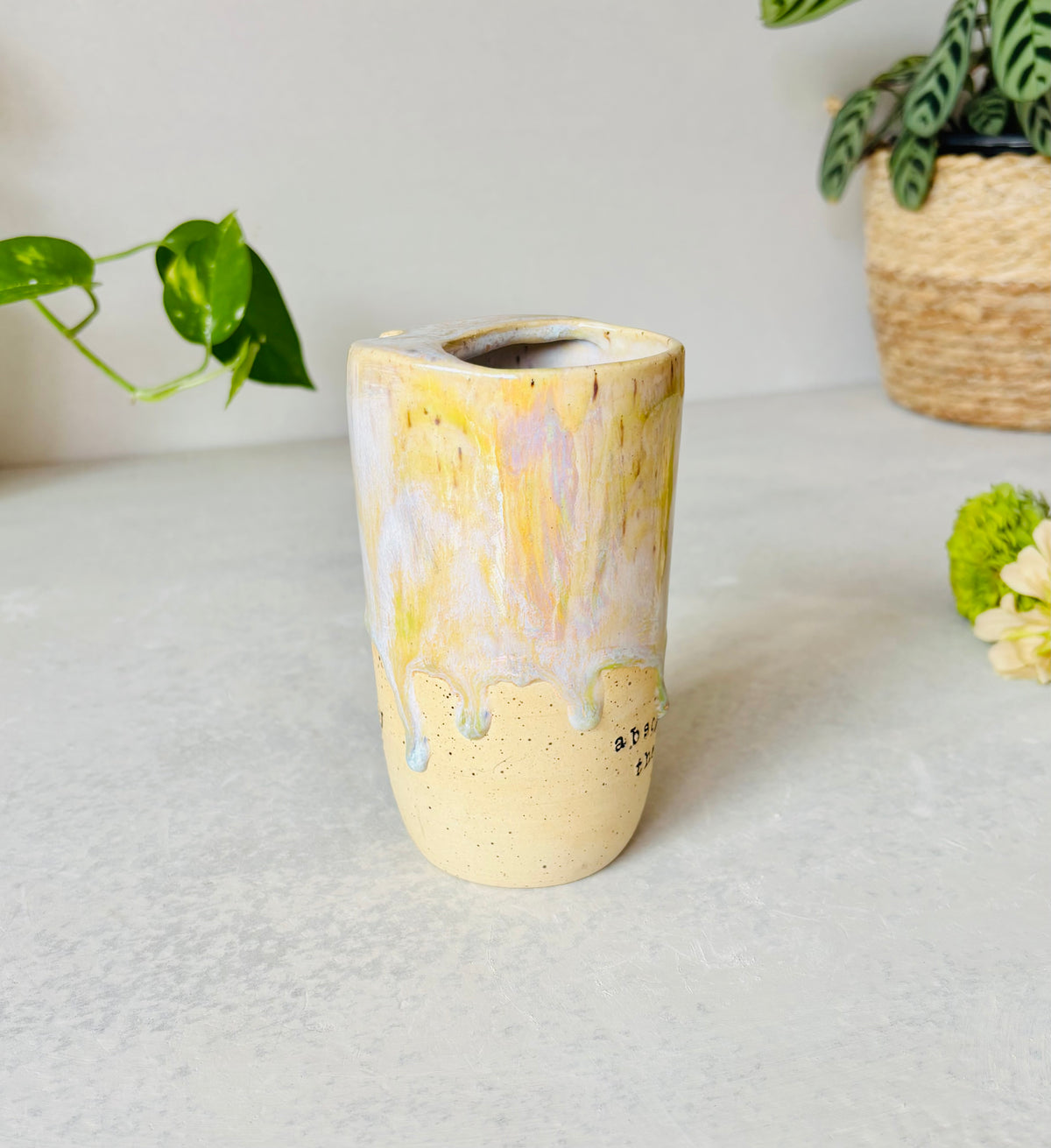 Absolutely the Fuck Not Travel Mug in Iridescent Spring Green (Second)