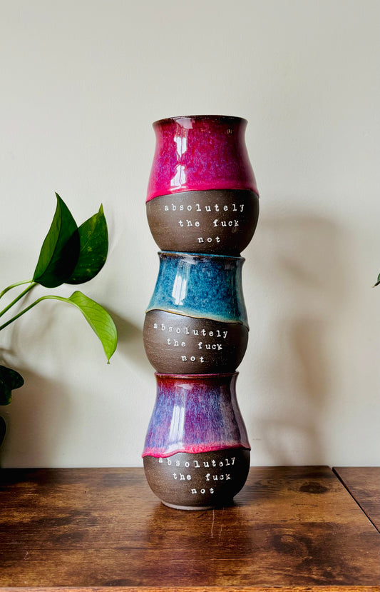 Pre-order: SET OF 3 Absolutely the Fuck Not Mugs