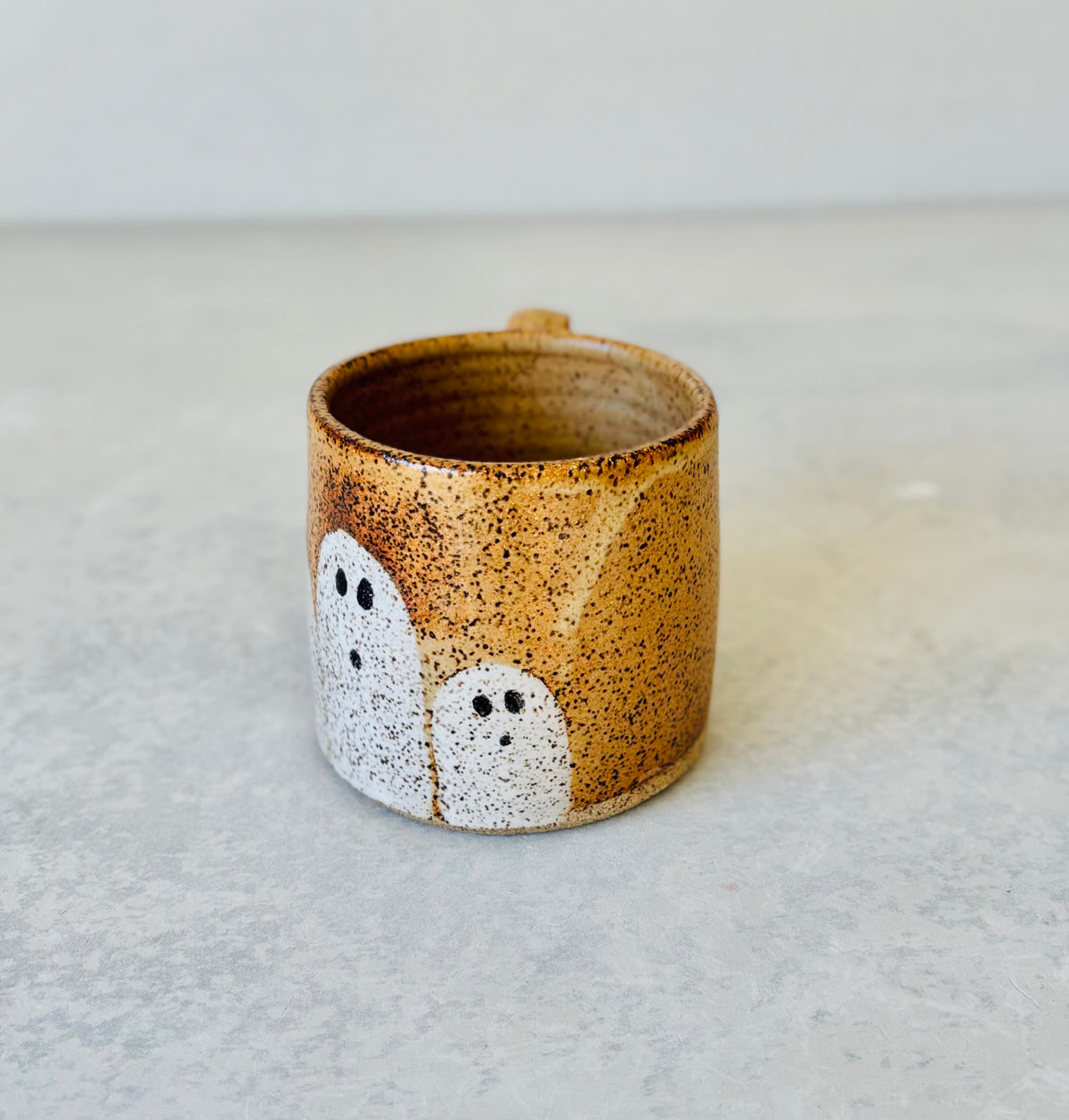 Spooky Speckled Peek-a-boo Ghost Mug (12 fl oz)