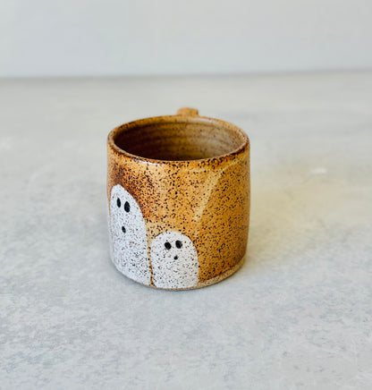 Spooky Speckled Peek-a-boo Ghost Mug (12 fl oz)