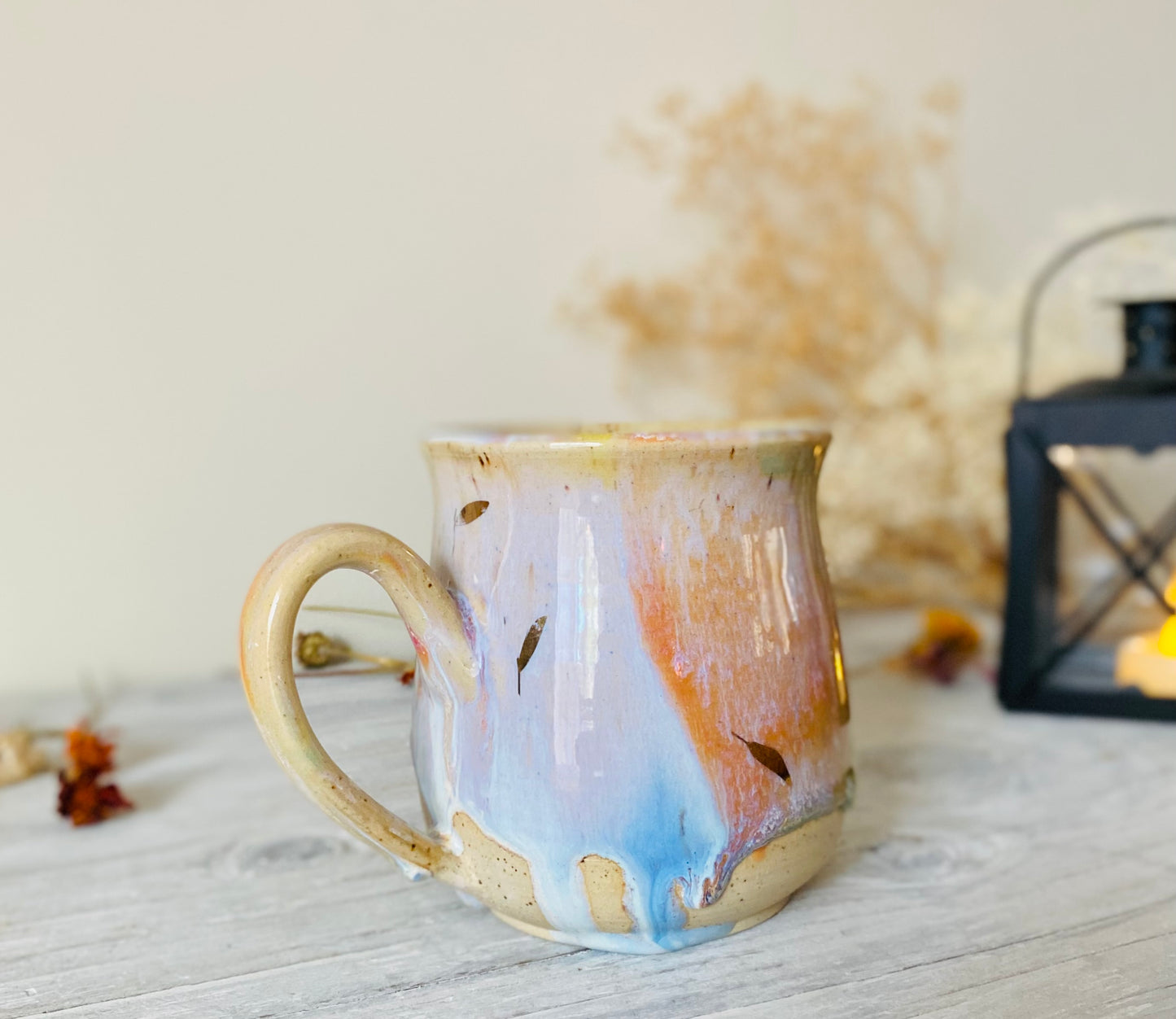 Rainbow Feathers of Gold Mug