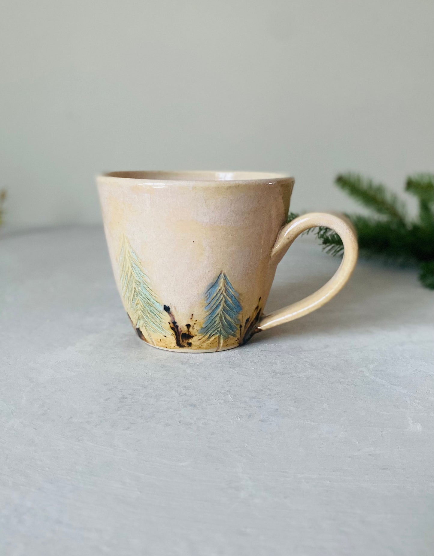 14 oz Evergreen Tree Mug 3