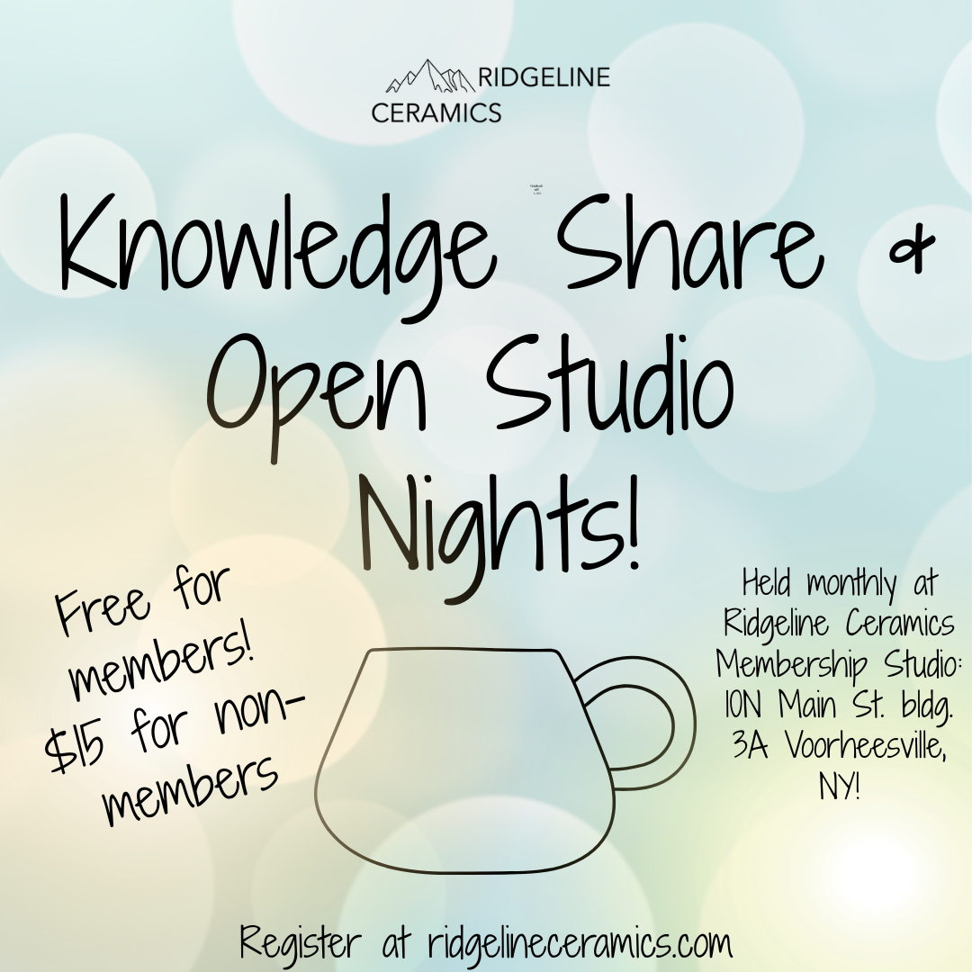 Knowledge Share & Open Studio Night! July 6th, 7-8pm