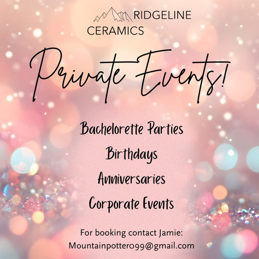 Private Events! Advanced Notice Required